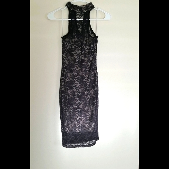 NEW LISTING! HotMiamiStyles Nude Illusion Lace Dress - Picture 11 of 16